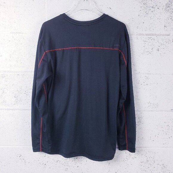 Spyder Active Pro Web Athletic Fit Shirt Mens Large Crew Neck Long Sleeve Black - Picture 2 of 6